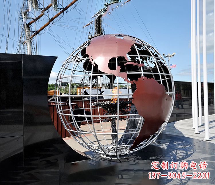 江西不锈钢大型地球仪雕塑