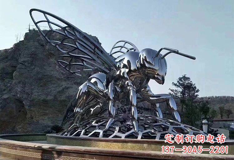 江西不锈钢大型蜜蜂雕塑