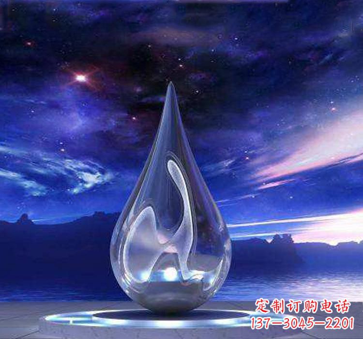 江西不锈钢大型水滴雕塑