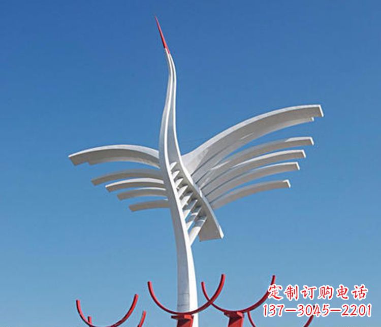 江西不锈钢大雁雕塑 (3)