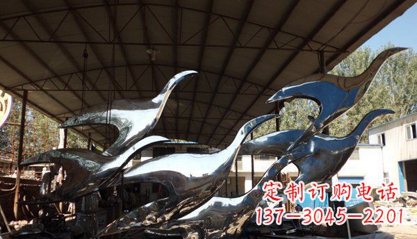 江西不锈钢大雁雕塑 (2)