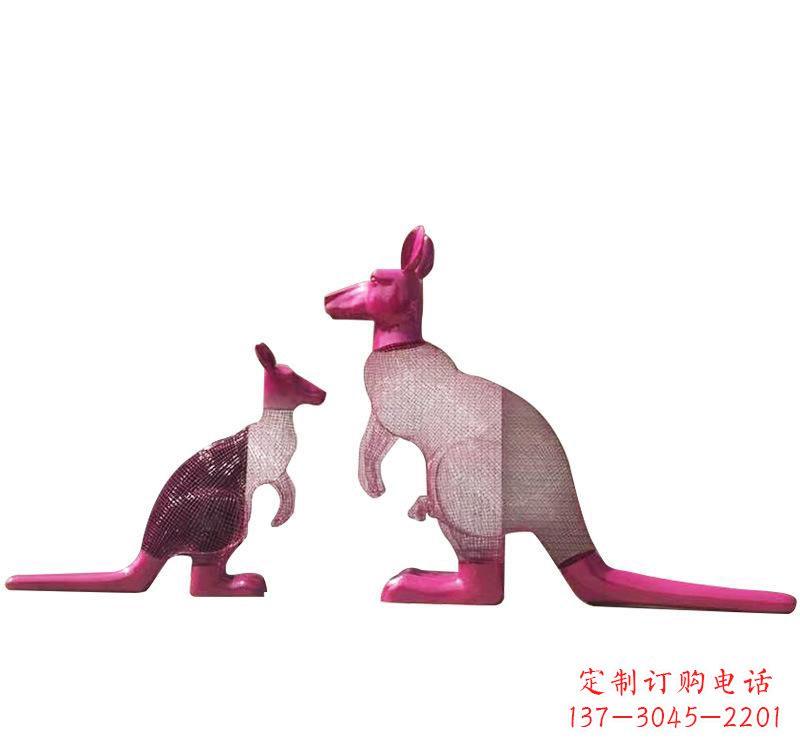 江西不锈钢袋鼠雕塑——传承澳大利亚文化