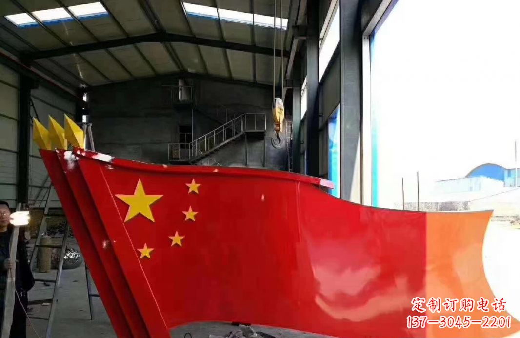 江西不锈钢党旗雕塑象征着中国共产党的伟大
