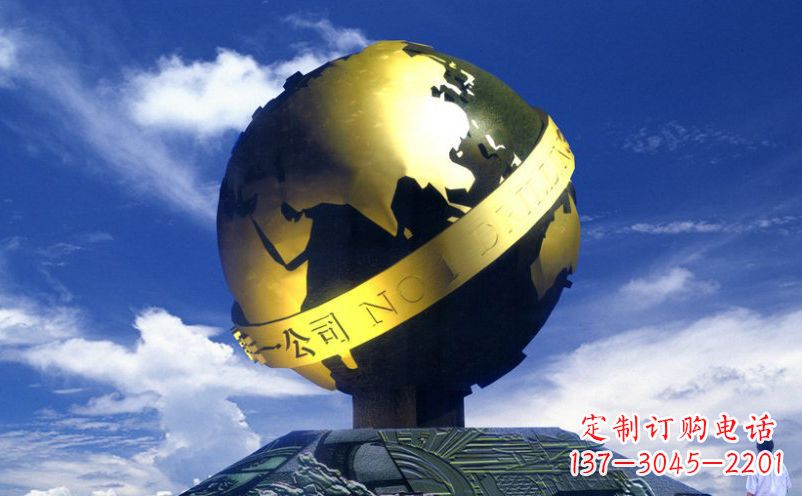 江西不锈钢地球企业雕塑
