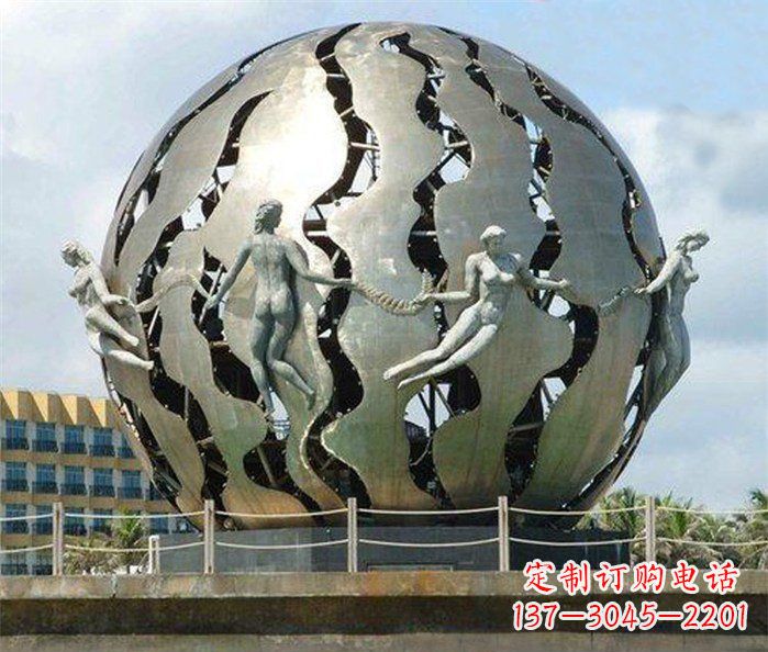 江西不锈钢地球广场雕塑