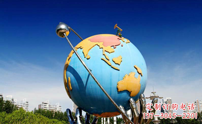 江西不锈钢地球仪雕塑 (3)