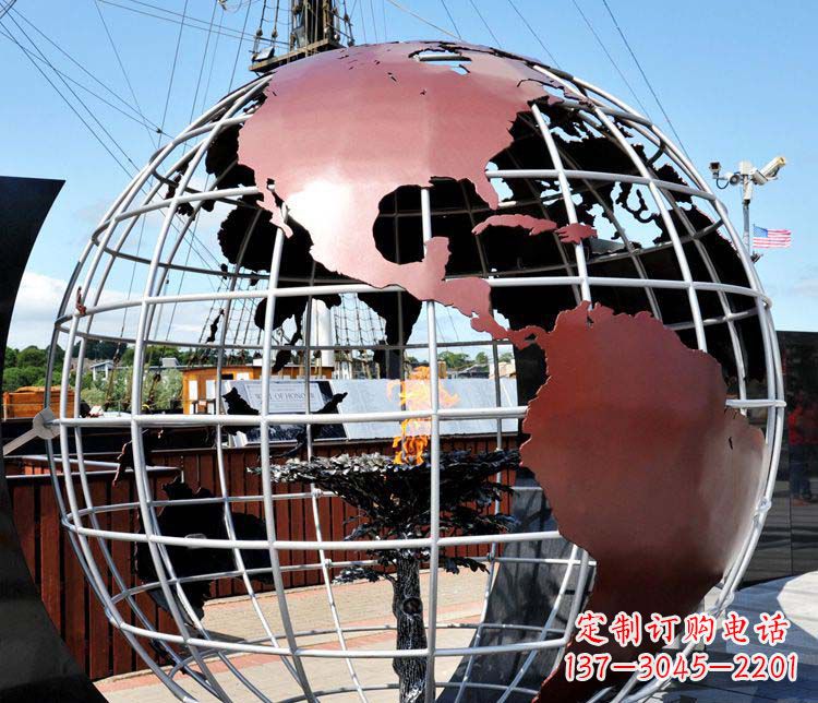 江西不锈钢地球仪雕塑