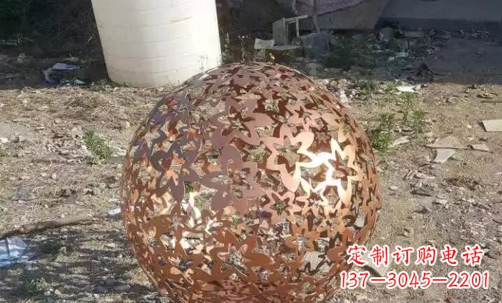 江西不锈钢地球仪花球雕塑
