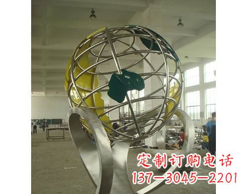 江西不锈钢地球仪景观雕塑