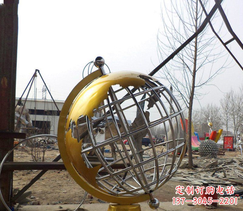 江西不锈钢地球仪学校雕塑