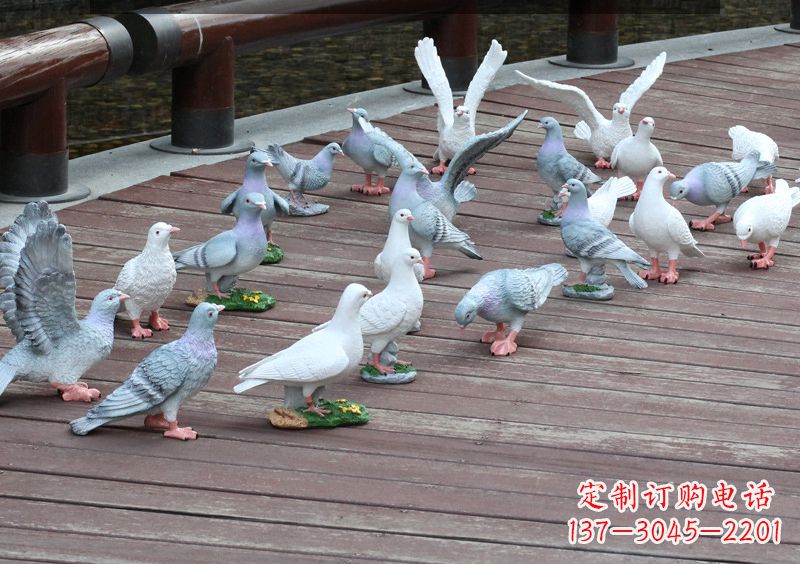 江西不锈钢雕塑鸽子