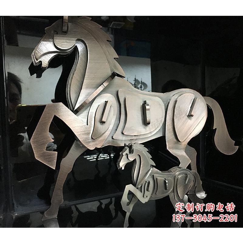 江西不锈钢动物马雕塑