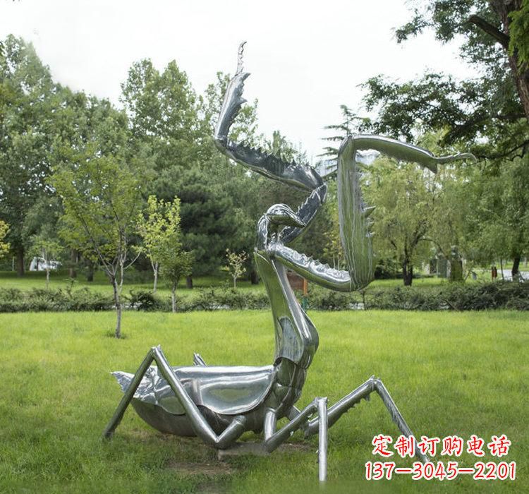 江西不锈钢动物螳螂雕塑