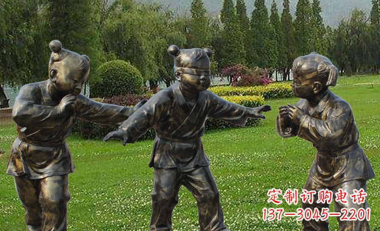 江西不锈钢儿童戏耍人物雕塑