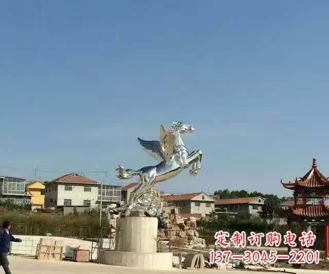 江西不锈钢飞马标志雕塑