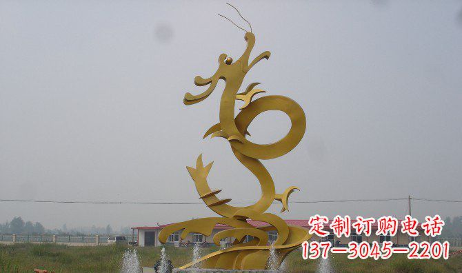 江西不锈钢飞龙雕塑