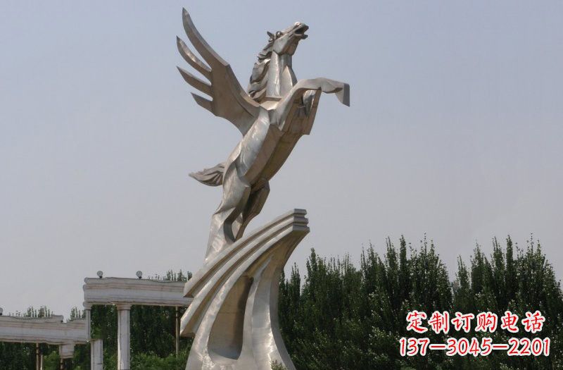 江西不锈钢飞马雕塑222