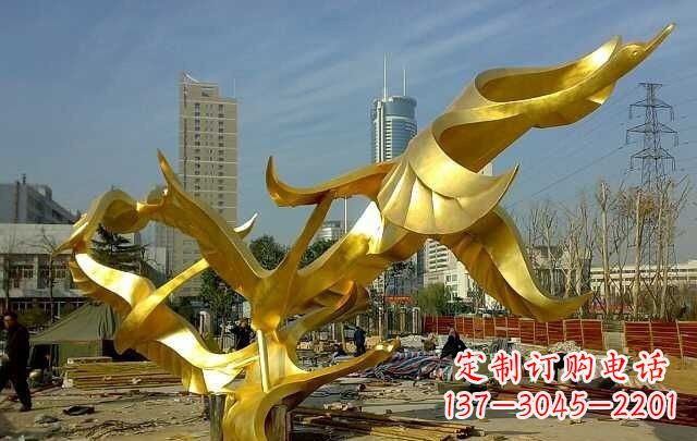 江西不锈钢飞翔的天鹅雕塑