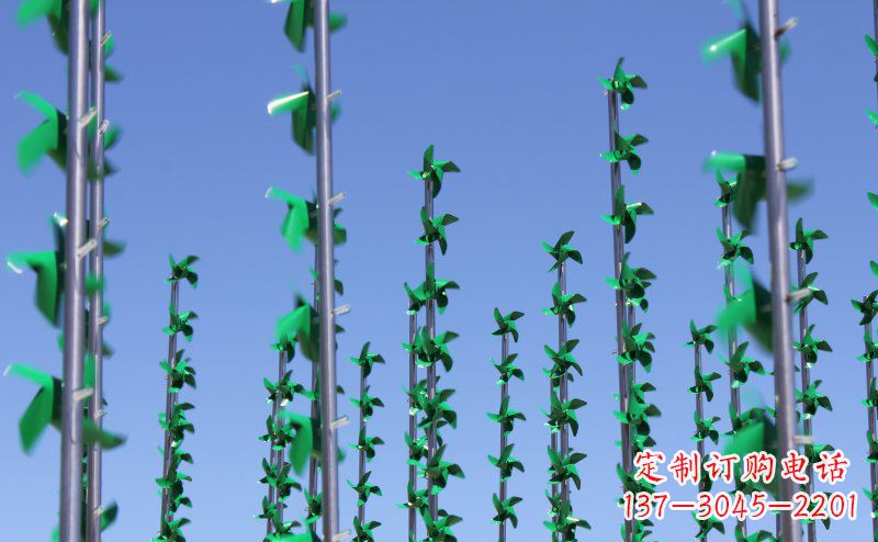 江西不锈钢风车景观雕塑