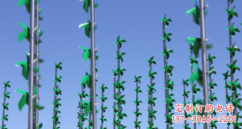 江西不锈钢风车广场景观雕塑