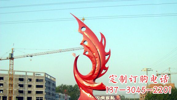 江西不锈钢凤凰城市雕塑