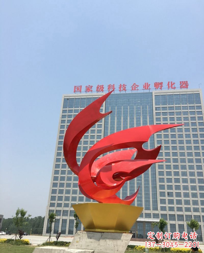 江西不锈钢凤凰雕塑222