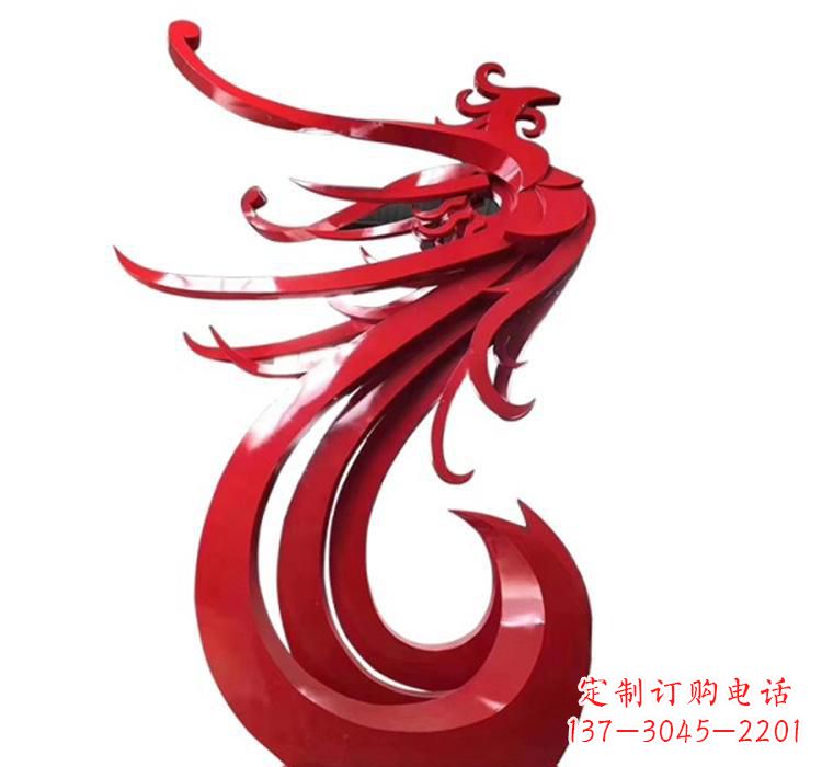 江西不锈钢凤凰景观雕塑 (2)