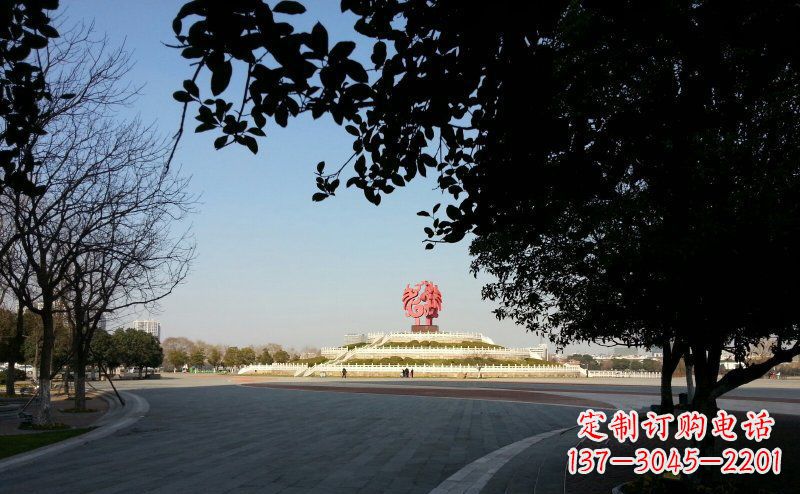 江西不锈钢凤凰广场雕塑