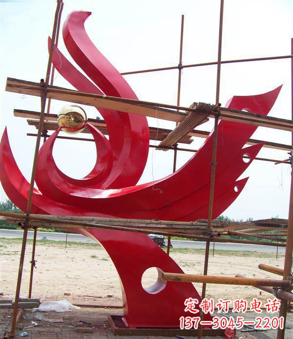江西不锈钢凤凰明珠广场景观雕塑