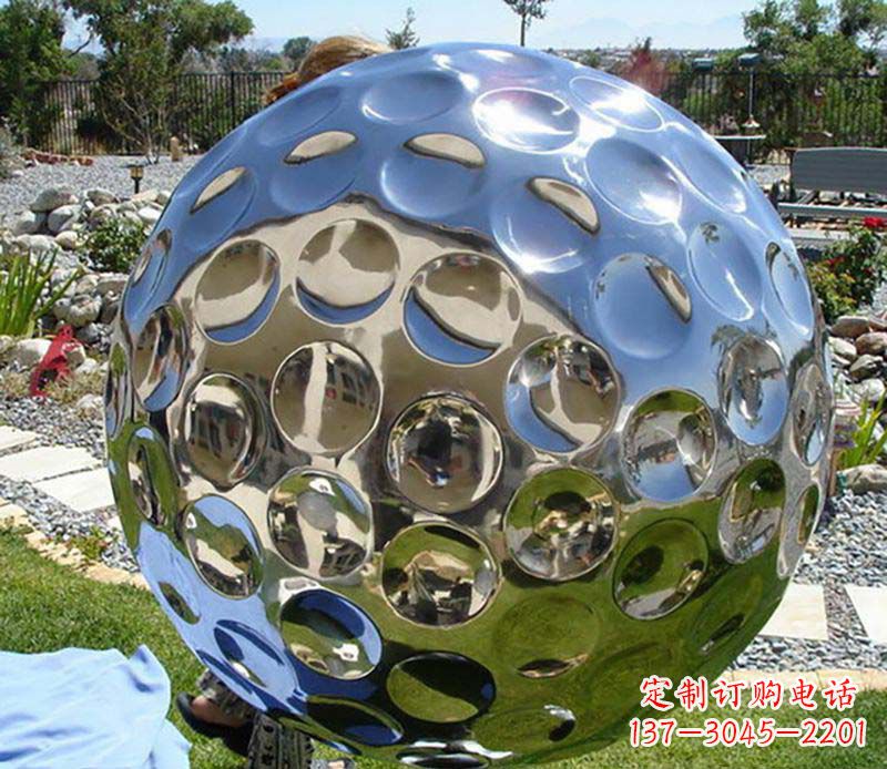 江西不锈钢高尔夫球雕塑