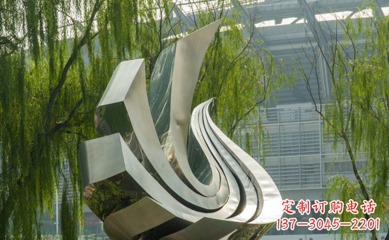 江西不锈钢鸽子抽象雕塑 (2)