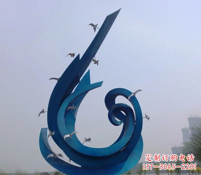 江西不锈钢鸽子雕塑 (2)