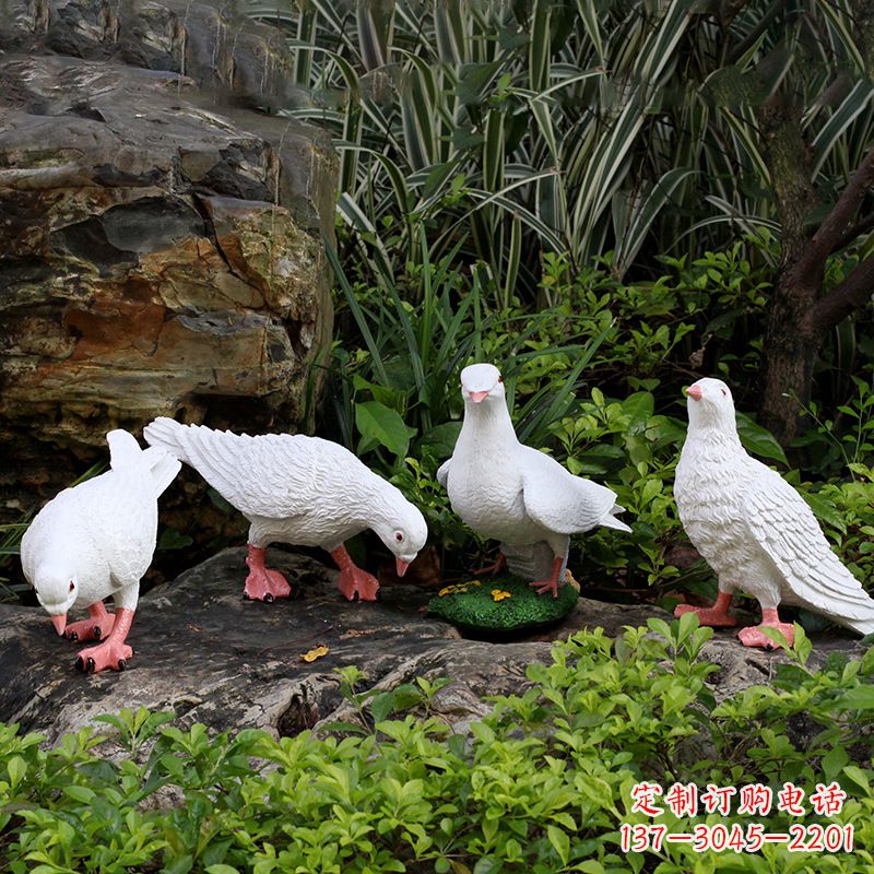 江西不锈钢鸽子立体雕塑精美雕塑点缀美好生活
