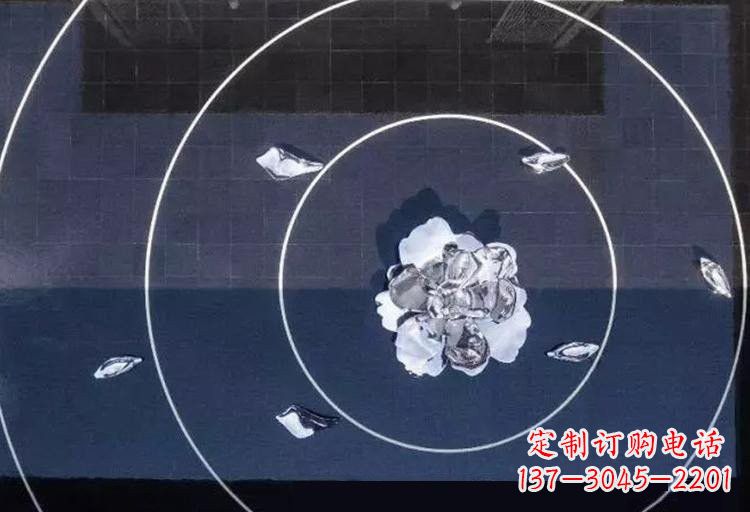 江西不锈钢莲花雕塑——给公园增添一抹绚丽