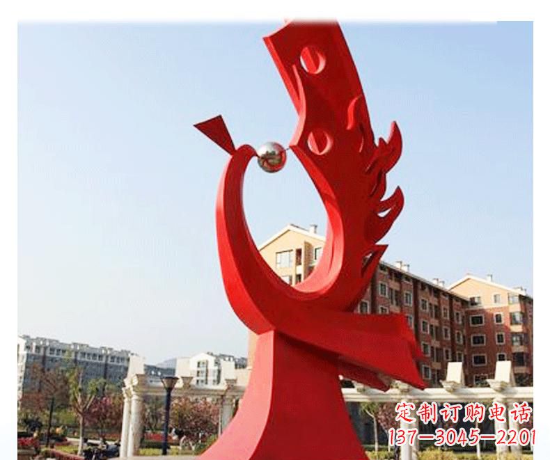 江西不锈钢公园凤凰雕塑