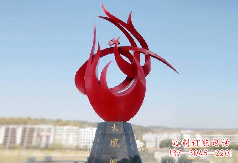 江西不锈钢公园火凤凰雕塑