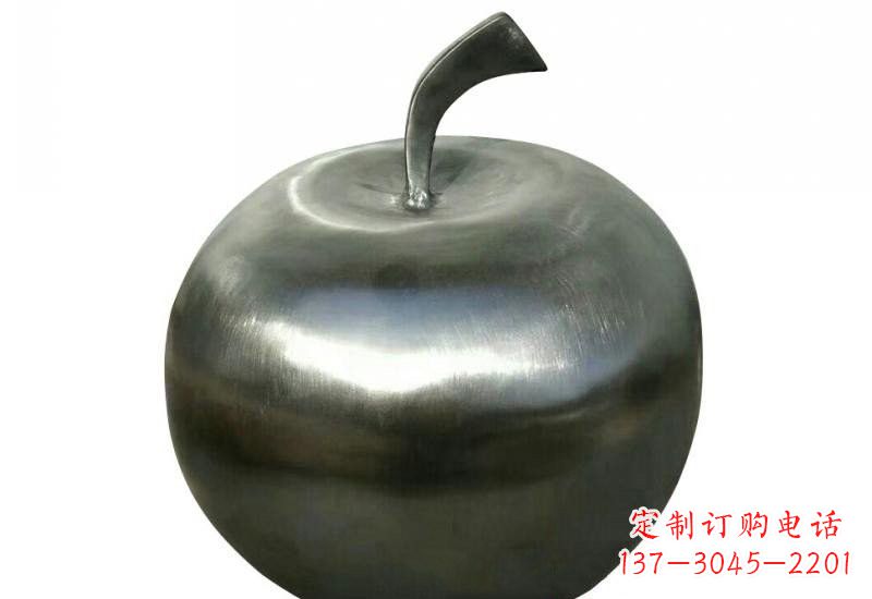 江西不锈钢公园苹果雕塑