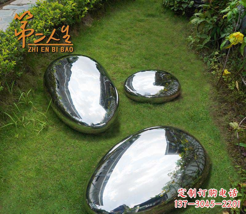 江西不锈钢公园水滴雕塑1