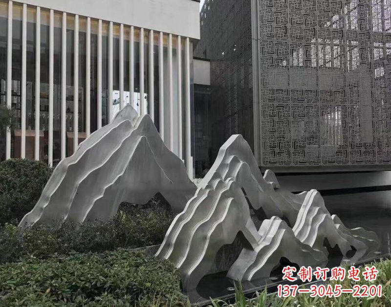 江西不锈钢公园小区假山雕塑