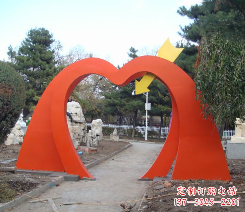 江西不锈钢拱门雕塑