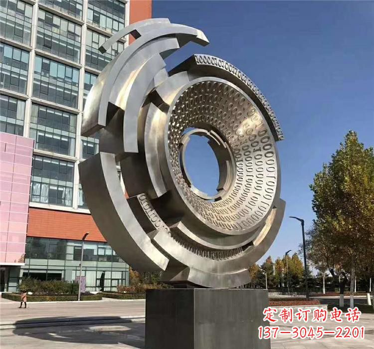 江西不锈钢广场齿轮雕塑
