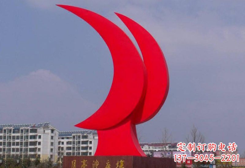 江西精美的不锈钢月亮雕塑