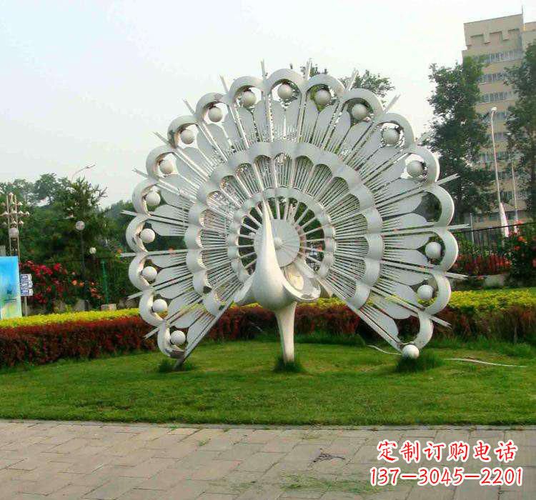 江西不锈钢孔雀雕塑艺术与美的完美结合