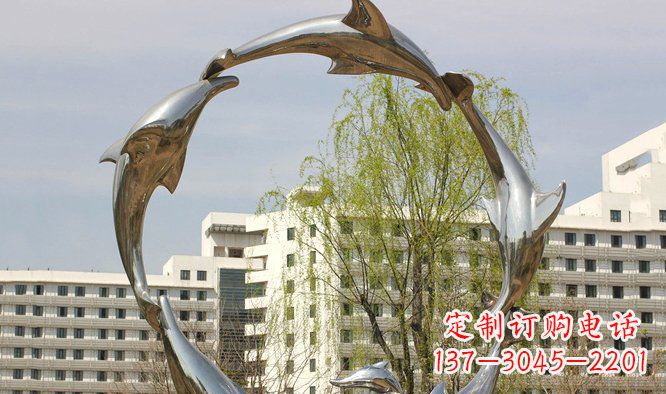 江西海豚雕塑精美景观的象征