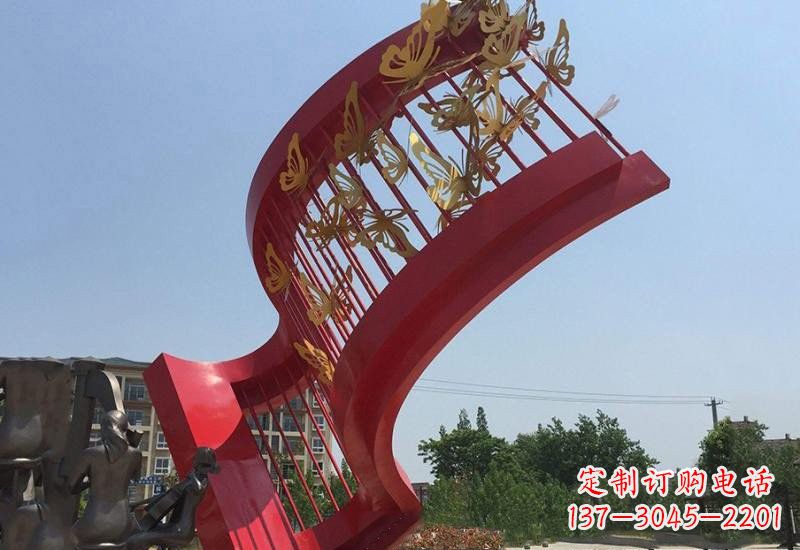 江西不锈钢蝴蝶灵动的艺术雕塑