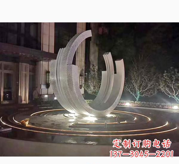 江西不锈钢广场喷泉雕塑精美的艺术珍品