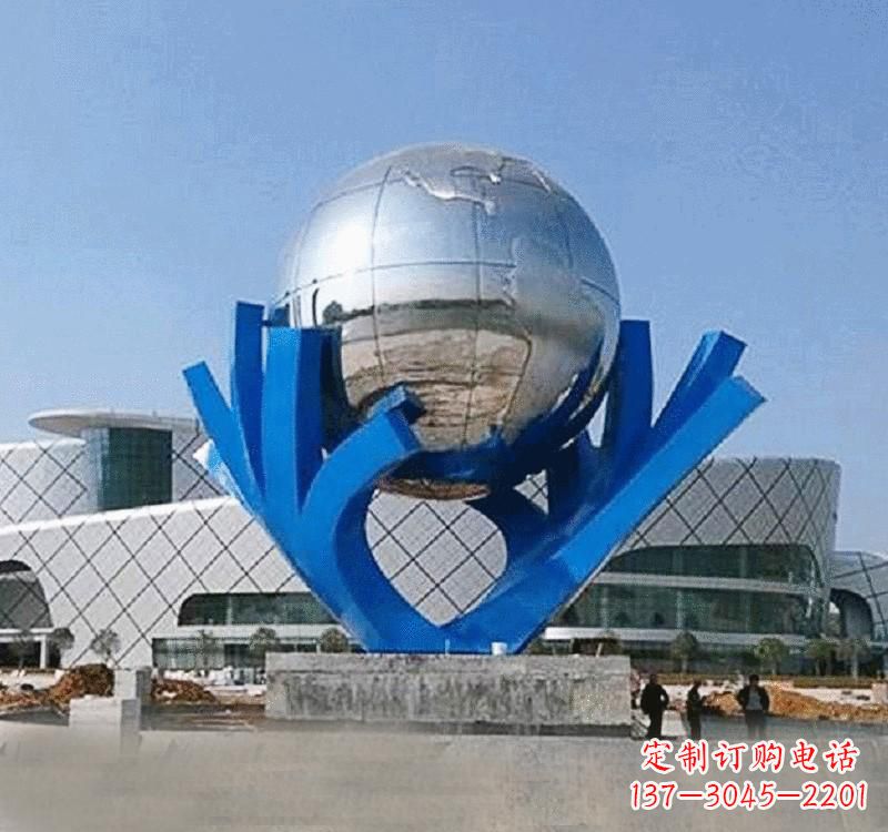 江西不锈钢地球雕塑缔造绿色家园