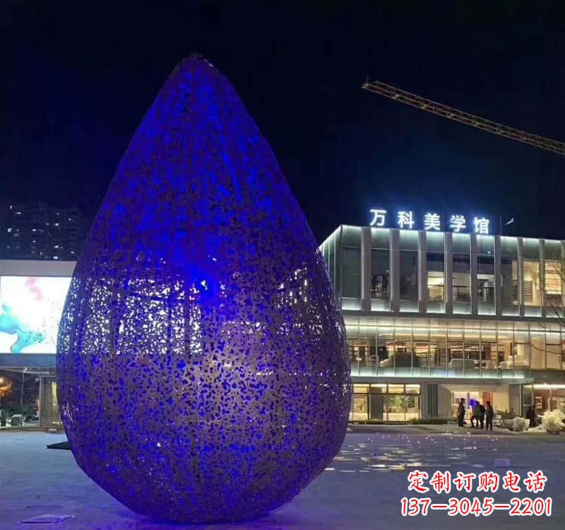 江西不锈钢水滴雕塑-自然之美