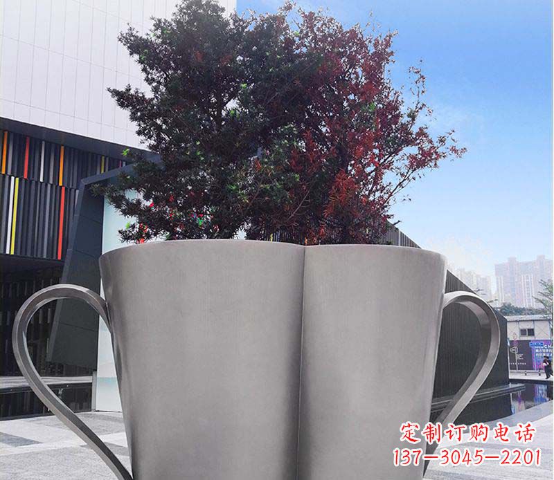 江西不锈钢花盆雕塑美观耐用