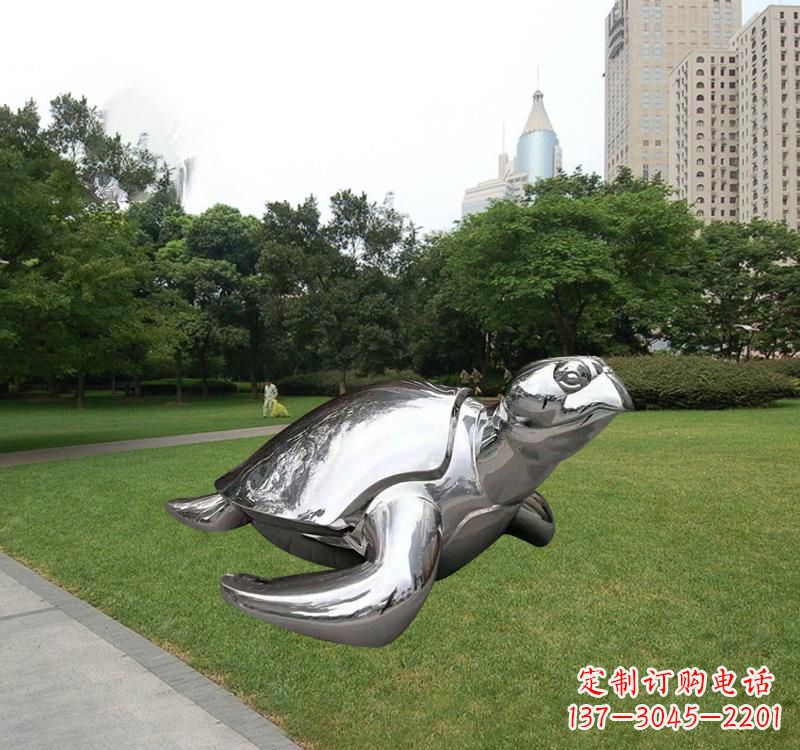 江西不锈钢海龟雕塑传承海洋文化的象征